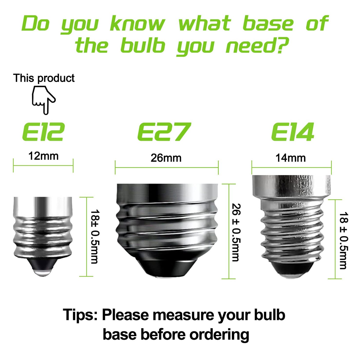 ROMANJOY 230V E12 1W G40 LED Light Bulbs, 6 Pack (2200K Warm)