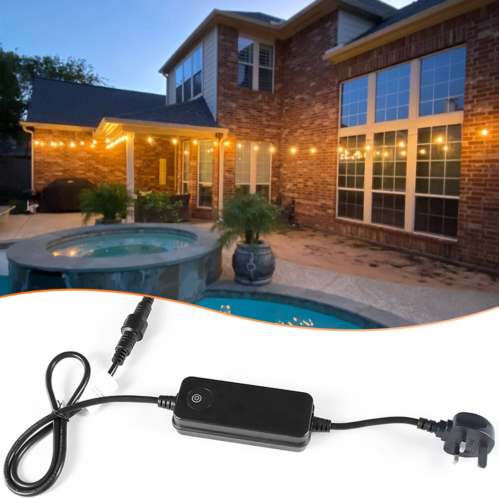 UK Plug Power Unit for ROMANJOY Wifi Smart Outdoor String Lights (B098F7DFC1)