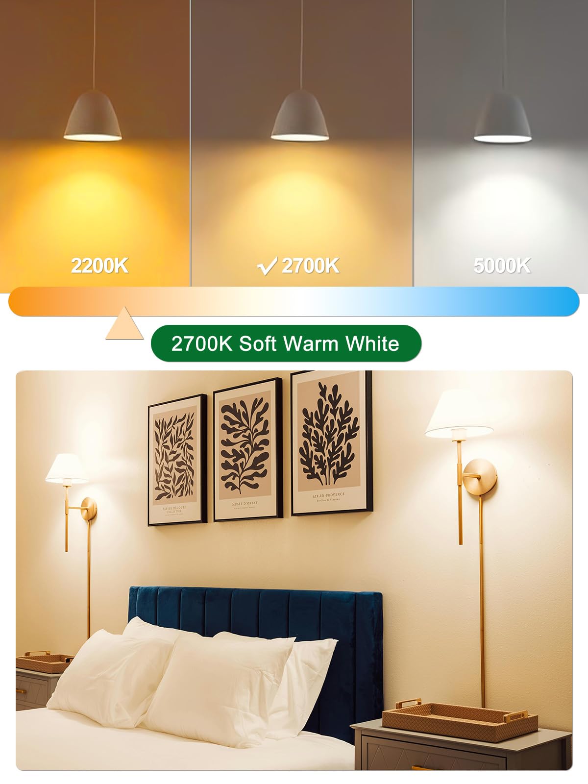 ROMANJOY 230V E27 Dimmable G45 6W LED Light Bulb, 4 Pack (2700K Warm)