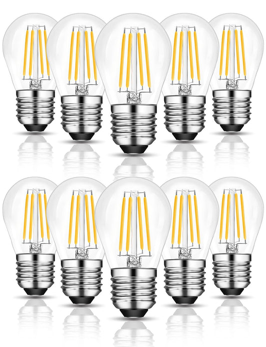 ROMANJOY 230V E27 Dimmable G45 4W LED Light Bulb, 10 Pack (2700K Warm)