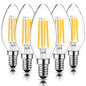 ROMANJOY 230V E14 Dimmable C35 6W LED Light Bulb, 5 Pack (2700K Warm)